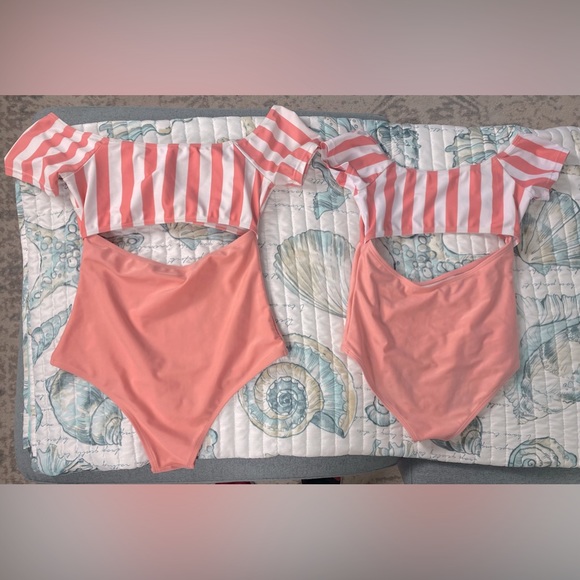 Mommy&Me (or sister & me) SWIMSUITS in EXCELLENT CONDITION! SM adult, 7-8 child - Picture 2 of 3